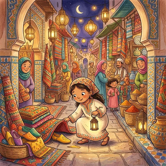 رسم قصة البلغة الضايعة فالسوق